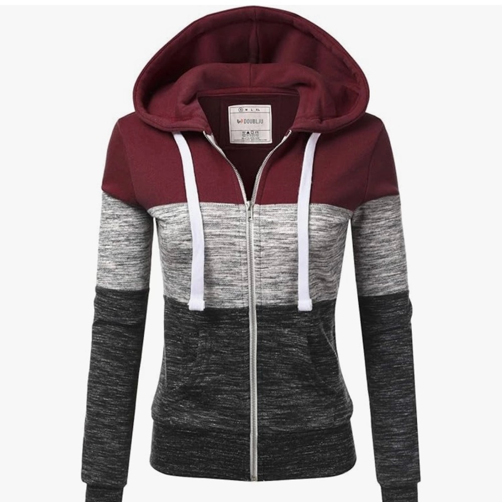 NWT Doublju Zippered Sweatshirt - 2XL.